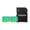 KEXIN MicroSD, 128 GB, Set of 2, SDXC, UHS-I U3, 85MB/s SD Card, 128 gb, Class 10, Micro SD Card, 128 GB, Nintendo Switch, Operation Verified, Ultra High Speed Transfer, TF Card with SD Adapter