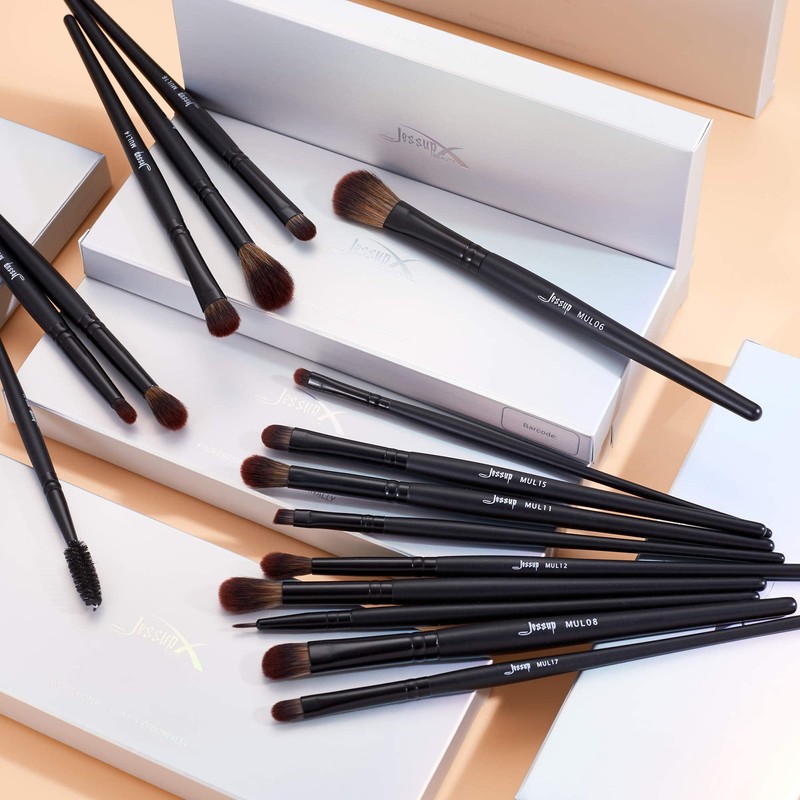 Jessup Brush Set Makeup Brush Eye Brush Set 16 Pieces