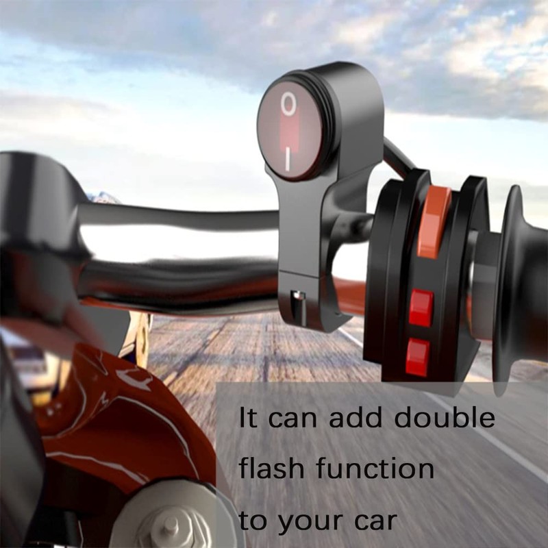 Motorcycle Handlebar Switch Waterproof Handlebar On Off Switch 12v Tube