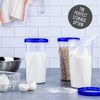 PLASTICPRO 48 Ounce Twist Top Deli Containers Clear bottom With