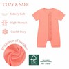 JunNeng Baby Girl 2 Pack Rayon of Bamboo Romper Sleeper