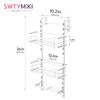SWTYMIKI Over the Door Shower Caddy - 3 Tier Adjustable