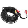 Portable CCTV Cable 3-In 1 Video Audio Power Cord BNC+RCA+DC
