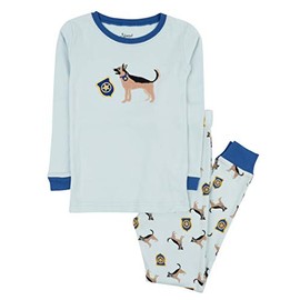Leveret Boys Girls Kids Two Piece Cotton Pajamas Police Dog Size 2 Years
