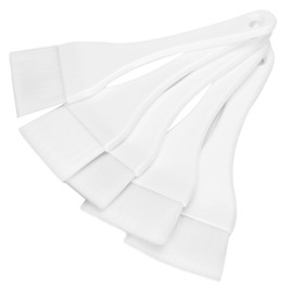 5pcs White Facial Mask Brush Set Dense Nylon Hair Mud Mask Applicator DIY Beauty Tool