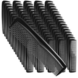 150Pcs Combs Bulk Black Disposable Combs, Travel Small Comb Fine Styling Comb Plastic Double Tooth Pocket Combs for Men Women Travel, Hotel, Homeless, Nursing Home, Charity(5 Inch)