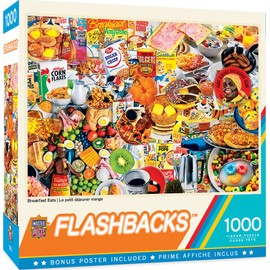 MasterPieces - 1000 Piece Jigsaw Puzzle, Breakfast of Champions, Fun for Adults, Family, Kids, Non-Glare Finish, 19.25" x 26.75"