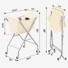 ELYKEN Laundry Cart with Wheels, 32”H Easy Rolling Laundry Hamper