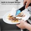 SUBEKYU Dish Brushes with Soap Dispenser, Kitchen Dish Scrubber Brushes