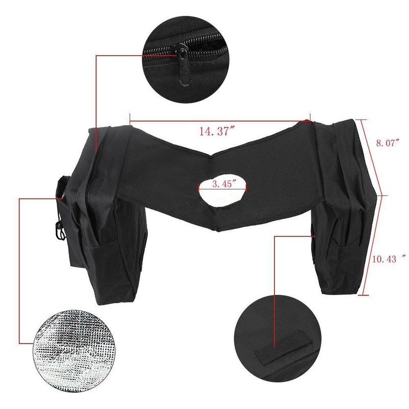 ATV UTV Snowmobile Tank Saddlebags - Waterproof Motorcycles Front Tank
