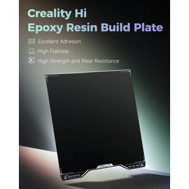 Creality Hi Build Plate, Epoxy Resin Textured Surface 265 * 280mm, Magnetic Flexible Spring Steel Bed Plate 280x265mm for 3D Printer Hi, Hi Combo