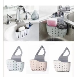 Unbranded Hanging Green caddy  Utensils Organizer Adjustable Snap Sink Soap Sponge Holder