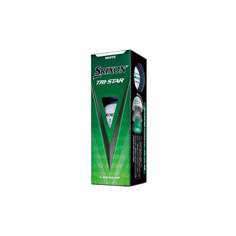 SRIXON TRI-STAR5 Golf Ball WHT Sleeves (Pack of 3) (White/FF/Men's)