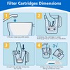 6 Pack Water Filter Compatible with Brita Maxtra/Mava,Maxtra+,Mavea,Marella jug Pitcher