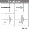 TERF® M5 X 50mm Wing Spring Toggle Bolt With Machine