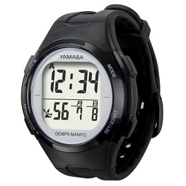 Yamasa Pedometer DEMPA MANPO TM-510BS Black x Silver