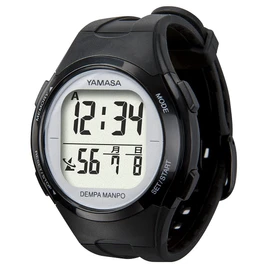 Yamasa Pedometer DEMPA MANPO TM-510BS Black x Silver