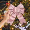 Pink Christmas Velvet Wired Ribbon for Gift Wrapping, Velvet Ribbon