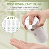 Dispenser da viaggio 4 in 1, confezione da 4 flaconi
