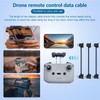 JRSHOME 3pcs Upgraded Remote Controller Data Cable Type-C & Micro