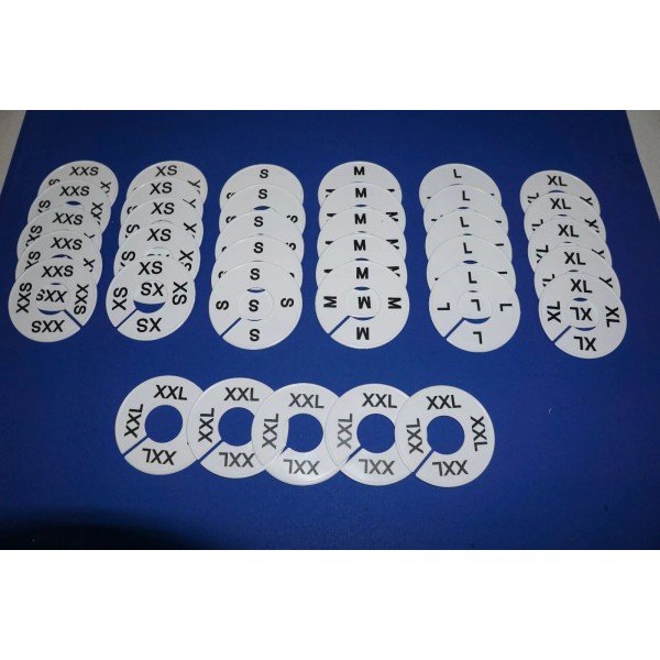 Unbranded CLOTHING SIZE DIVIDERS XXS-XXL