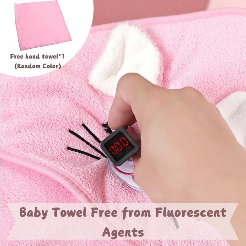 HAGOT Hooded Towel for Babies, 80 x 80 cm, Baby