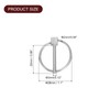 uxcell 4Pcs 1/8" x 1" Linch Pin with Ring, Stainless