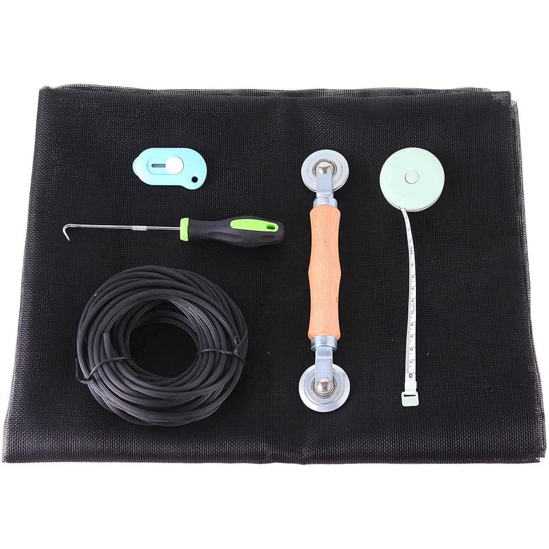 Window Screen and Screen Door Repair Kit, 48" x 118"