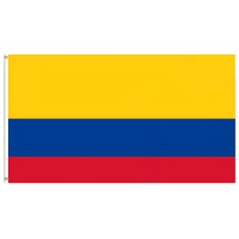 GSYLPFT Colombian Flags for Outside 3x5 Colombia Flag Outdoor Vivid Color Fade Resistant Double Stitched Colombian flag with Brass Grommets