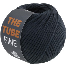 LANA GROSSA The Tube Fine Thin Filled Cotton Tube Band - Ideal for Decorative Items & Bags | Hand Knitting Yarn Made of Cotton & Polyamide | 100 g Wool for Knitting & Crocheting | 140 m Yarn