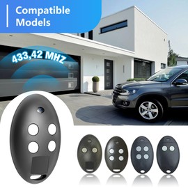 Set of 3 Replacement Remote Control for BFT MITTO2 - Mitto2 M | Telecomando Portail 433.92 MHz | 4 Channels