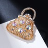 Fashion Handbag Shaped Lapel Brooch Pin Cubic Zirconia Rhinestone Pins