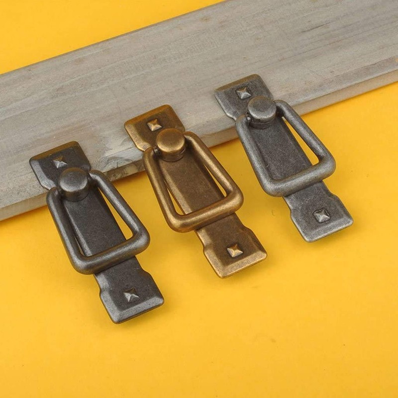 SHANGHh Antique Drawer Handles Door Bin Cupboard Drop Ring Pulls