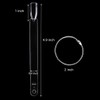 150 Pcs Clear Nail Swatch Sticks with Ring, Fan Shape