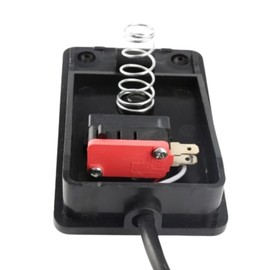 Foot Switch (Cord 3.3 ft (1 m) AC220 V Foot Pedal Switch Anti-Slip Design For CNC Industries TFS-1