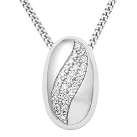 Miore MSAE018N Women's 925 Sterling Silver Zirconia Pendant on 45 cm Chain