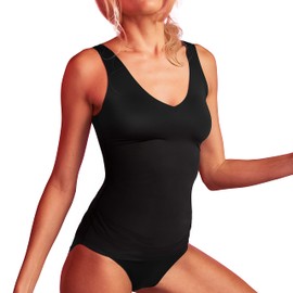 EBY Black Seamless Tank: Size -L