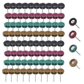 80pcs 25mm Sanding Disc Polishing Sanding Disc for Dremel - Metal Grinding Attachment with 3mm Handle Rotary Tool