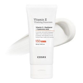 COSRX Sun Protection SPF 50 with Vitamin E - UVA/UVB Protection, Lightweight, No White Veil, Semi-Matte Finish, Sebum Regulating, Reef Friendly, Korean Sun Screen, Face Sun Cream, 50 ml