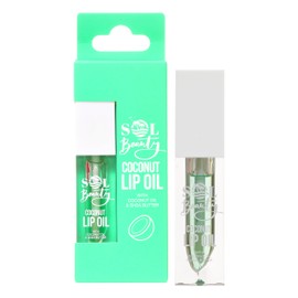 Sol Beauty Coconut Lip Oil with Coconut Extract and Shea Butter, Nourish, Hydrate and Soften Your Lips, Vegan Friendly and Cruelty Free Lip Oil 3g