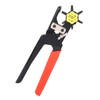 Leather Belt Hole Puncher Heavy Duty Plated Steel 6 Holes