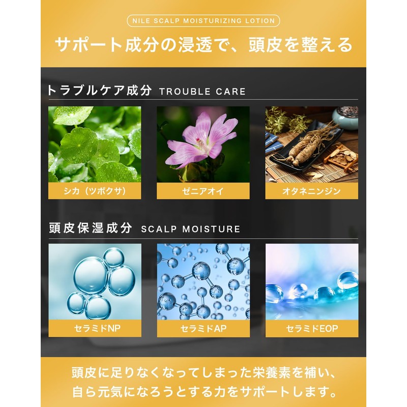 NILE Scalp Moisturizing Lotion, Dandruff and Itch Dry