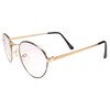 Round Gold Frame Old School True Vintage 80s 90s Reader