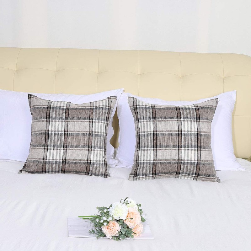 sourcing map Set of 2 Buffalo Check Plaid Throw Pillow