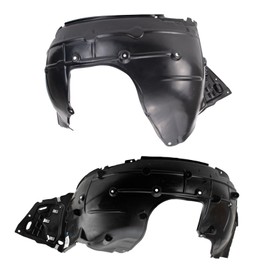 TRQ TRQ Inner Fender Liner Set Compatible with 2017-2018 Honda Civic HO1248176 HO1249158