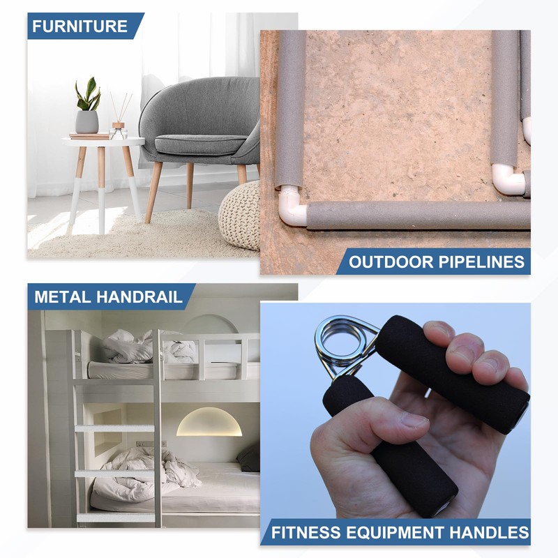 PATIKIL Pipe Insulation Foam Tube, Heat Preservation Foam Pipe Outdoor