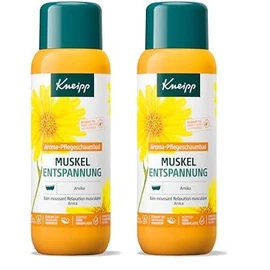 Kneipp Aroma-Pflegeschaumbad Muskel Entspannung - Badezusatz mit wertvollem Extrakt der Arnika & nat√ºrlichen √§therischen √ñlen aus Cabreuva, Rosmarin & Pinus-Arten - w√§rmendes Badeerlebnis - 400ml