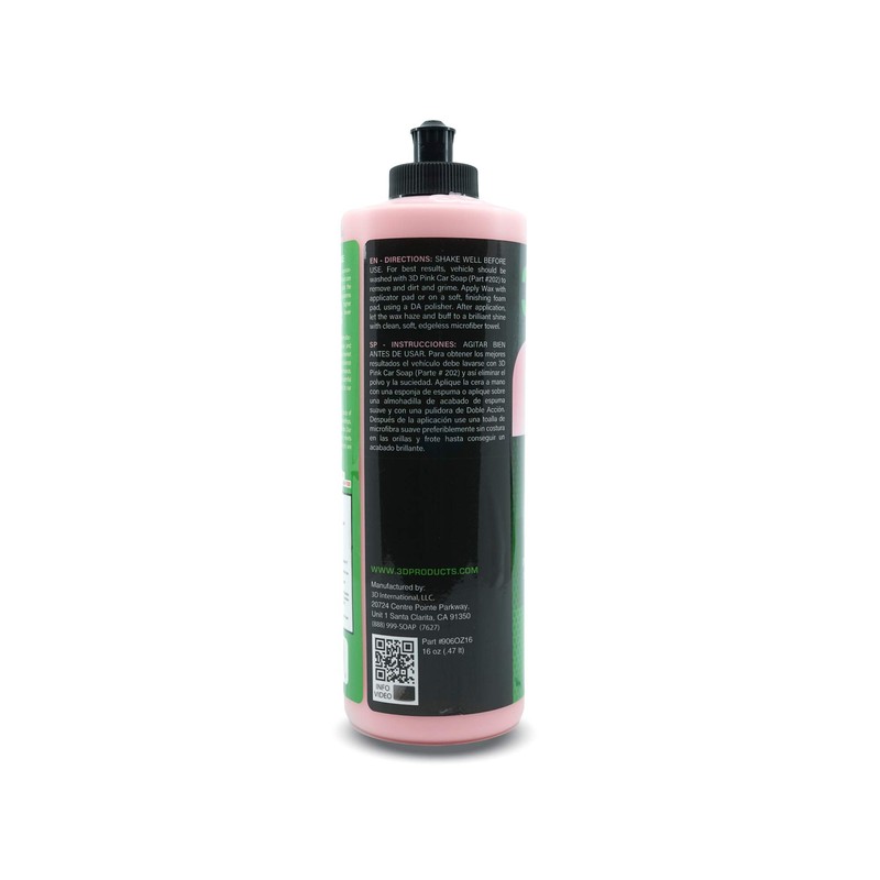 3D Cherry Wax – Liquid Carnauba Show Car Wax with