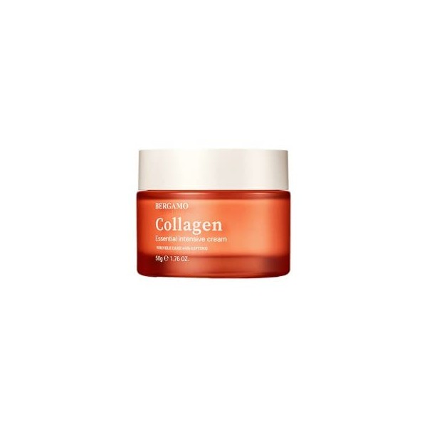 Bergamo Essential Intensive Collagen Cream 1.76oz/50g | Made in Korea K Beauty Korean Skin Care moisturizer for Dry and Combination Skin Wrinkle Care