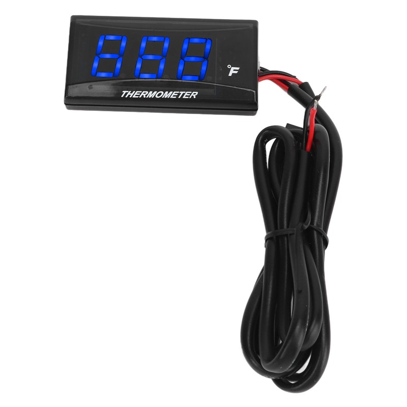 Motorcycle Water Temperature Gauge Ultra Thin LCD Display ABS Housing